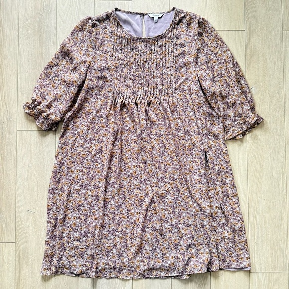Reitmans Dresses & Skirts - Reitmans Purple Floral Chiffon Dress Women’s Size Small Lined
